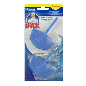 DUCK Тоалетно пате Аква Блу, ароматизатор за тоалетна, 2х40гр (5000204323719)