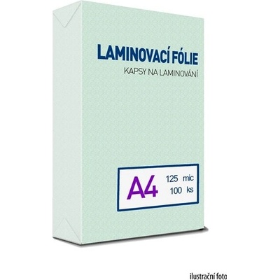 Laminovací fólie - kapsy A4, 125 mic (100 ks)