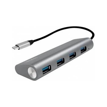 LogiLink USB 3.2 Gen1 Hub, 4-port, USB-C, aluminum, grey