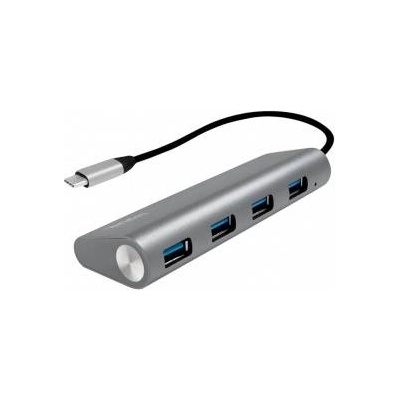 LogiLink USB 3.2 Gen1 Hub, 4-port, USB-C, aluminum, grey