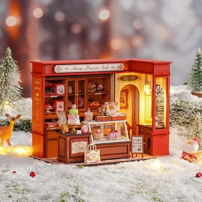 ROBOTIME Rolife DIY 3D dřevěné puzzle Cukrárna 242 ks