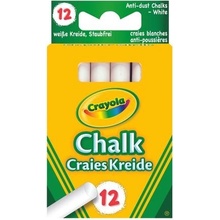 Crayola kriedy na tabuľu biele 12 ks