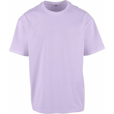 Build Your Brand Bavlněné oversize triko Loose růžová lila BY308