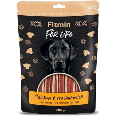 Fitmin For Life Kurací sendvič treska pamlsok pre psov 200 g
