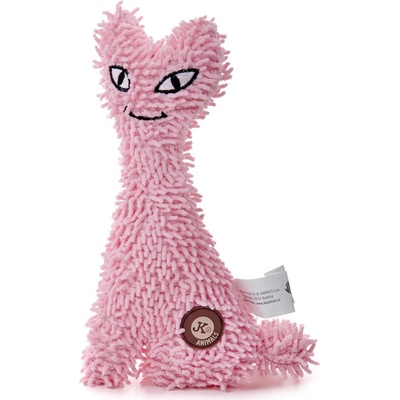 JK ANIMALS plyšová hračka pre psa ružová mačka 23 cm