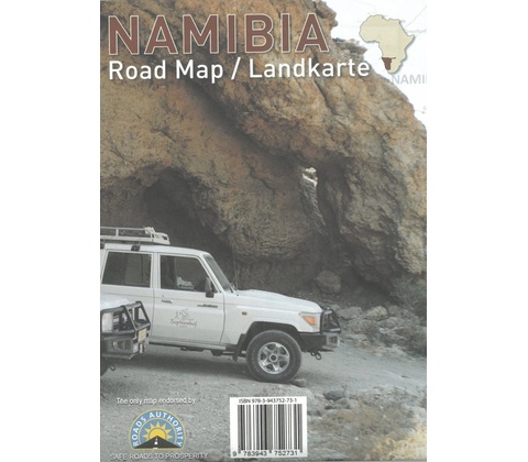 mapa Namibia 1:2 mil.