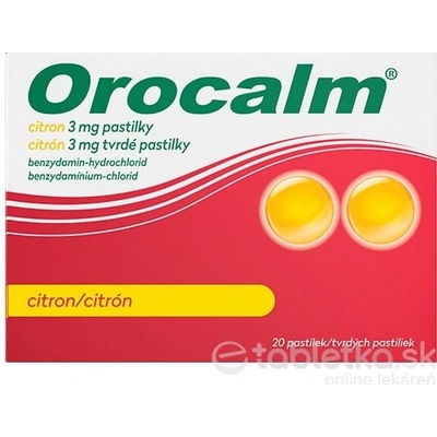 Orocalm citrón 3 mg tvrdé pastilky pas.ord. 20 x 3 mg