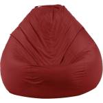 Pufrelax Пуф круша 520л. , Nirvana Gigant - Panama Red, Водоустойчив, Перящ се калъф, Пълнеж от Полистиролни перли (PUF-G-NGG-PEX-RED)