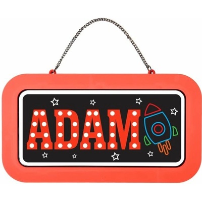 Albi Neonová cedulka se jménem - Adam