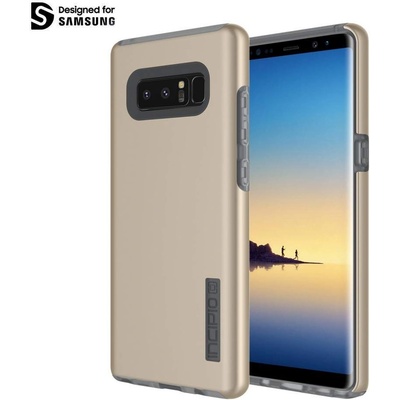 Incipio DualPro - удароустойчив хибриден кейс за Samsung Galaxy Note 8 (златист)