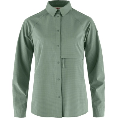 Fjällräven Дамска риза с копчета Fjällräven Women's Abisko Trekking Shirt - Patina Green (133-1454-0213)