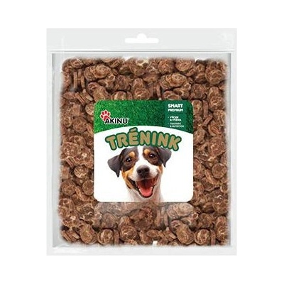 Akinu Trénink Jehněčí&Treska lupínky pamlsek pes 400 g