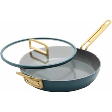 GreenPan Nepriľnavá keramická panvica s pokrievkou, Stanley Tucci 30 cm, tmavo zelená CC007794-004