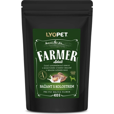Lyopet Farmer Adult Bažant s kolostrom 0,4 kg