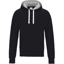 Unisex kontrastní mikina Just Hoods tryskáčově černá