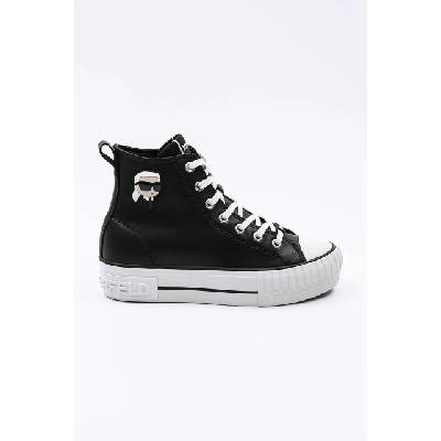 Kožené kecky Karl Lagerfeld KAMPUS MAX NFT dámské, černá barva, KL60445T KL60445T.000 EUR 37