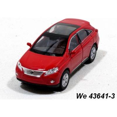 Welly Lexus RX 450H red code 43641 modely aut 1:34
