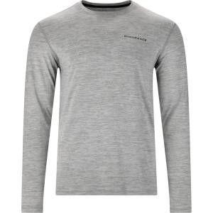 ENDURANCE Мъжка спортна тениска ENDURANCE Abdon Melange L/S Tee Sport shirt - Light Grey Melange - размер 4XL (216-4580-0217)