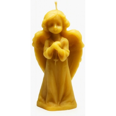 Bzukot Svíčka Anděl s křížkem 14 cm