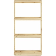 Nástenná knižnica z borovicového dreva v prírodnej farbe 66x127 cm Groove – Karup Design