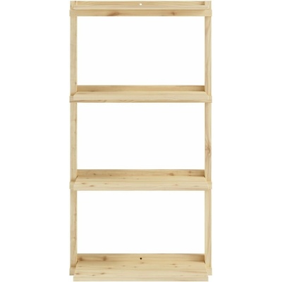 Nástenná knižnica z borovicového dreva v prírodnej farbe 66x127 cm Groove – Karup Design