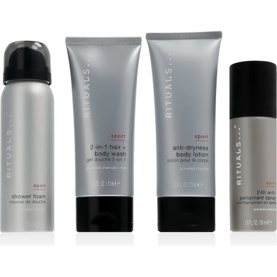 Rituals Homme sprchová pěna 50 ml + antiperspirant 50 ml + sprchový gel 70 ml + tělový krém 70 ml