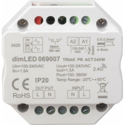 T-LED Stmívač dimLED TRIAK PR ACT240W 069007