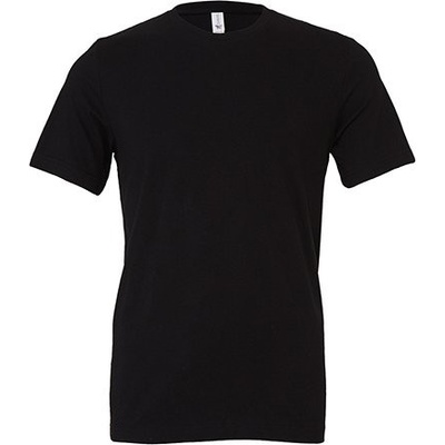 Bella+Canvas Vypasovné měkčené tričko v střihu CV3001 černá