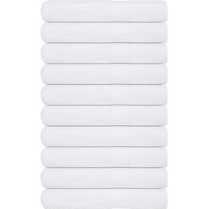 vidaXL Кърпи за сауна FROGN 10 бр. Бели 80x200 см 360 г/м2 (136663)