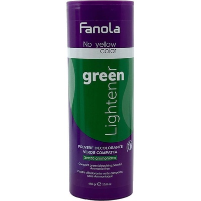 Fanola No Yellow Color Green Lightener Odbarvovací prášek 450 g