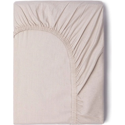 Good Morning Бежов памучен ластичен чаршаф , 90 x 200 cm - Good Morning (0270.02.42)