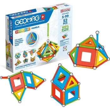 Image 1 of Geomag Магнитен конструктор, Geomag, Supercolor Panels, 52 части