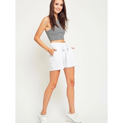 White shorts tied at the waist biela Yups 5904882231710