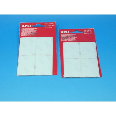 APLI 34x53mm bílé 2683