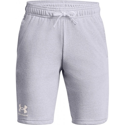 Under Armour boys' UA Rival Terry shorts mod gray light heather/white