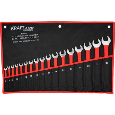 Kraft&Dele Očkoploché klíče 6-36mm 17ks KD11051