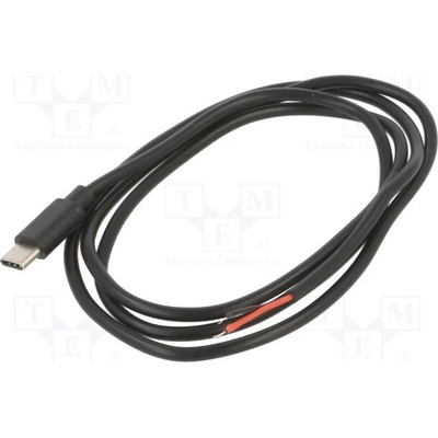 Akyga AK-SC-38 USB C vidlice, 1m, černý