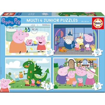 Educa - Puzzle 4v1 Peppa Pig - 1 - 39 piese
