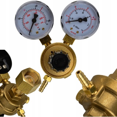 GEKO G80034 Redukční ventil CO2 a ARGON mix 2 manometry – Hledejceny.cz