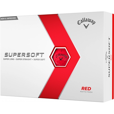 Callaway Supersoft červené matné 12 ks