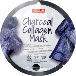 Purederm Маска за лице Charcoal Collagen, 18 ml