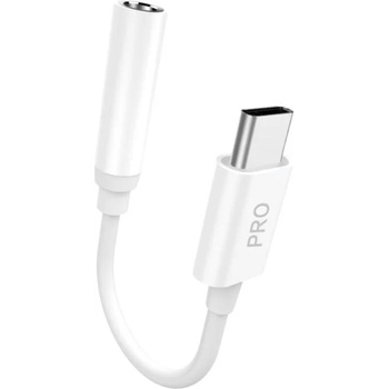 Dudao Аудио адаптер за слушалки Dudao, USB-C към 3.5mm мини жак, Бял (L16CPro white)