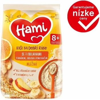 Hami mliečna so 7 obilninami s jablkom banánom a pomarančom 210 g