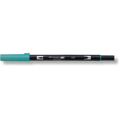 Oboustranný štětcový fix Tombow ABT DUAL - modrá Barva: 403 - Bright Blue