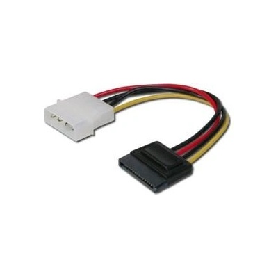 Digitus redukce napájení MOLEX na 1x SATA 15-pin přímý, 15 cm (AK-430300-002-M)