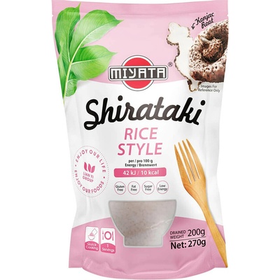 Miyata Konjakové nudle Shirataki ve tvaru rýže v nálevu 270g
