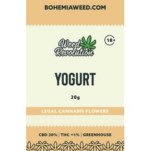 Weed Revolution Yogurt Greenhouse CBD 20% THC 1% 20 g