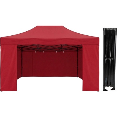TENTino STEEL HEXAGON 3x4, 5 m 7A - ČERVENÁ