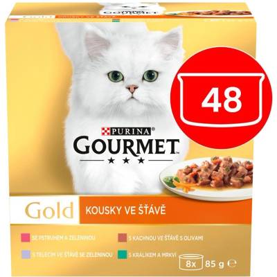 Gourmet Консерва GOURMET GOLD - микс парчета в сос 48 x 85г