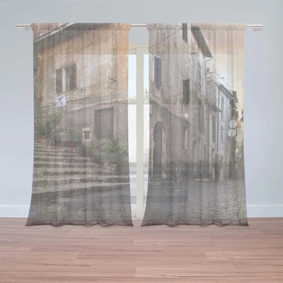 Sablio Záclony Starý dom 2: 2ks 150x250cm